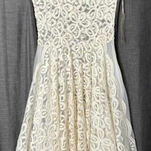 Johnny Was BIYA Sheer Lace Dress Medium